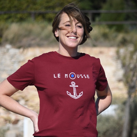 tshirt le mousse rouge mixte