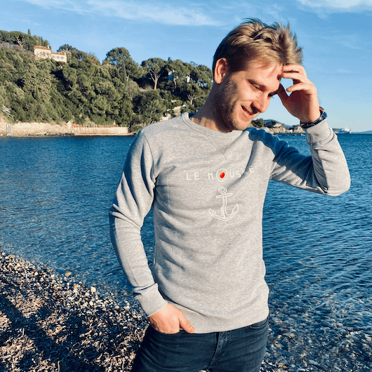 Sweat shirt le mousse gris